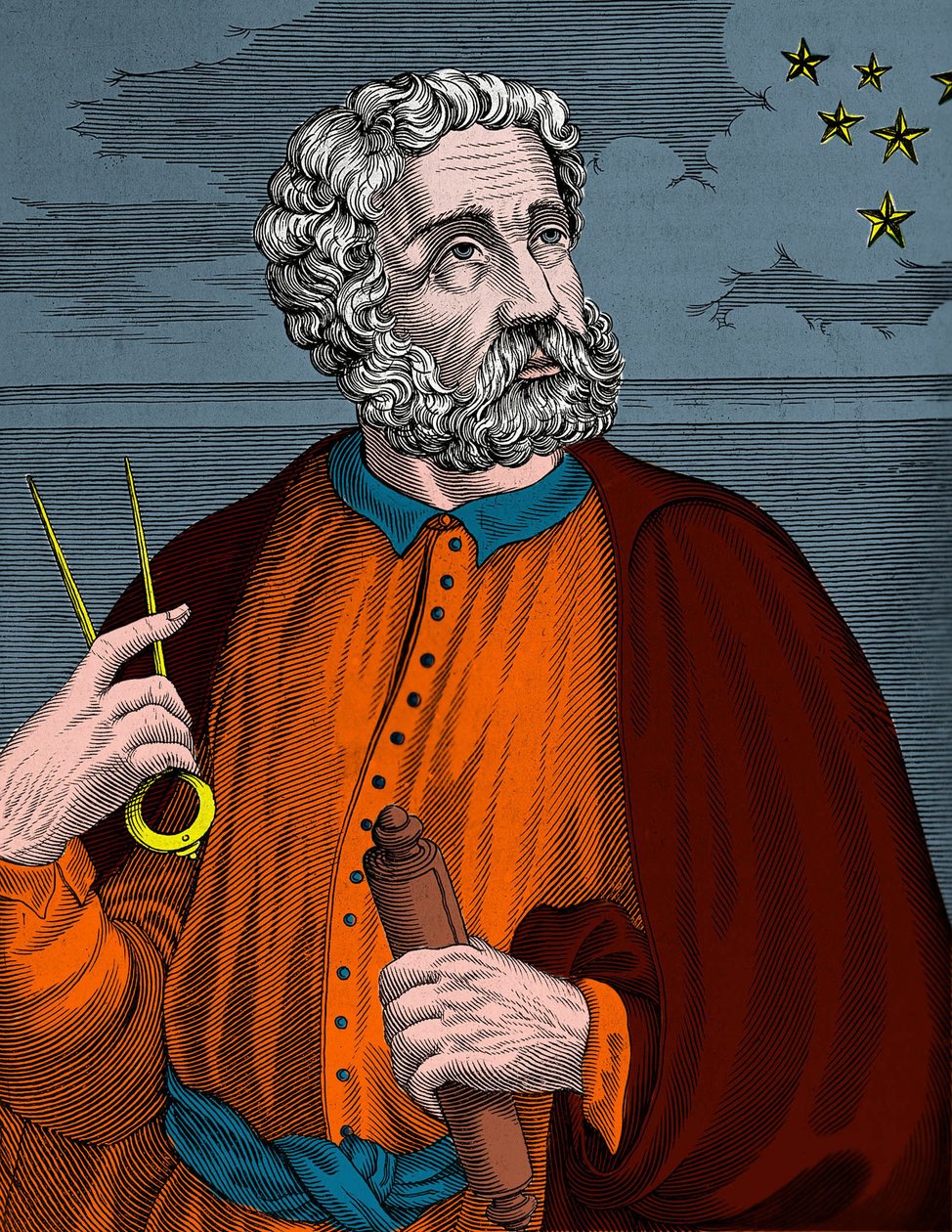 フェルナン・デ・マゼラン（V. 1480 - 1521）の肖像 作： 無名の画家