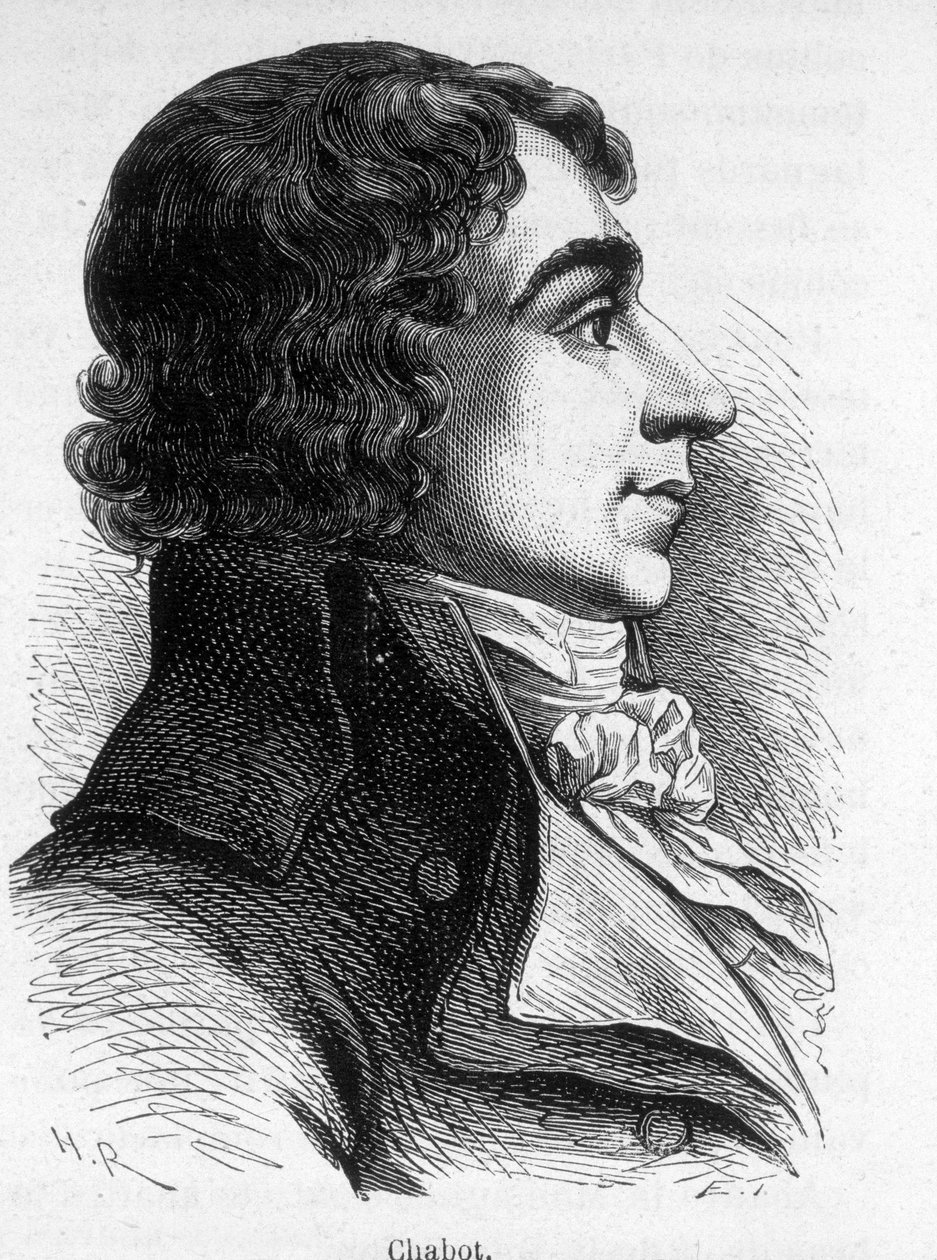 フランスの政治家、フランソワ・シャボ（1759-1794）の肖像。 作： 無名の画家