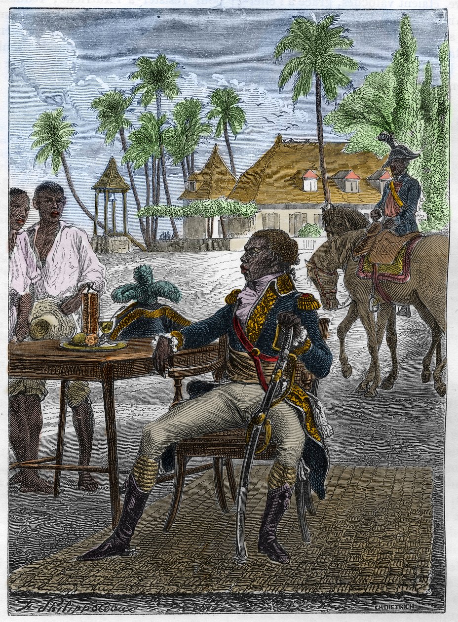 フランソワ・ドミニク・トゥーサン（Toussaint-Louverture）ditの肖像 作： 無名の画家