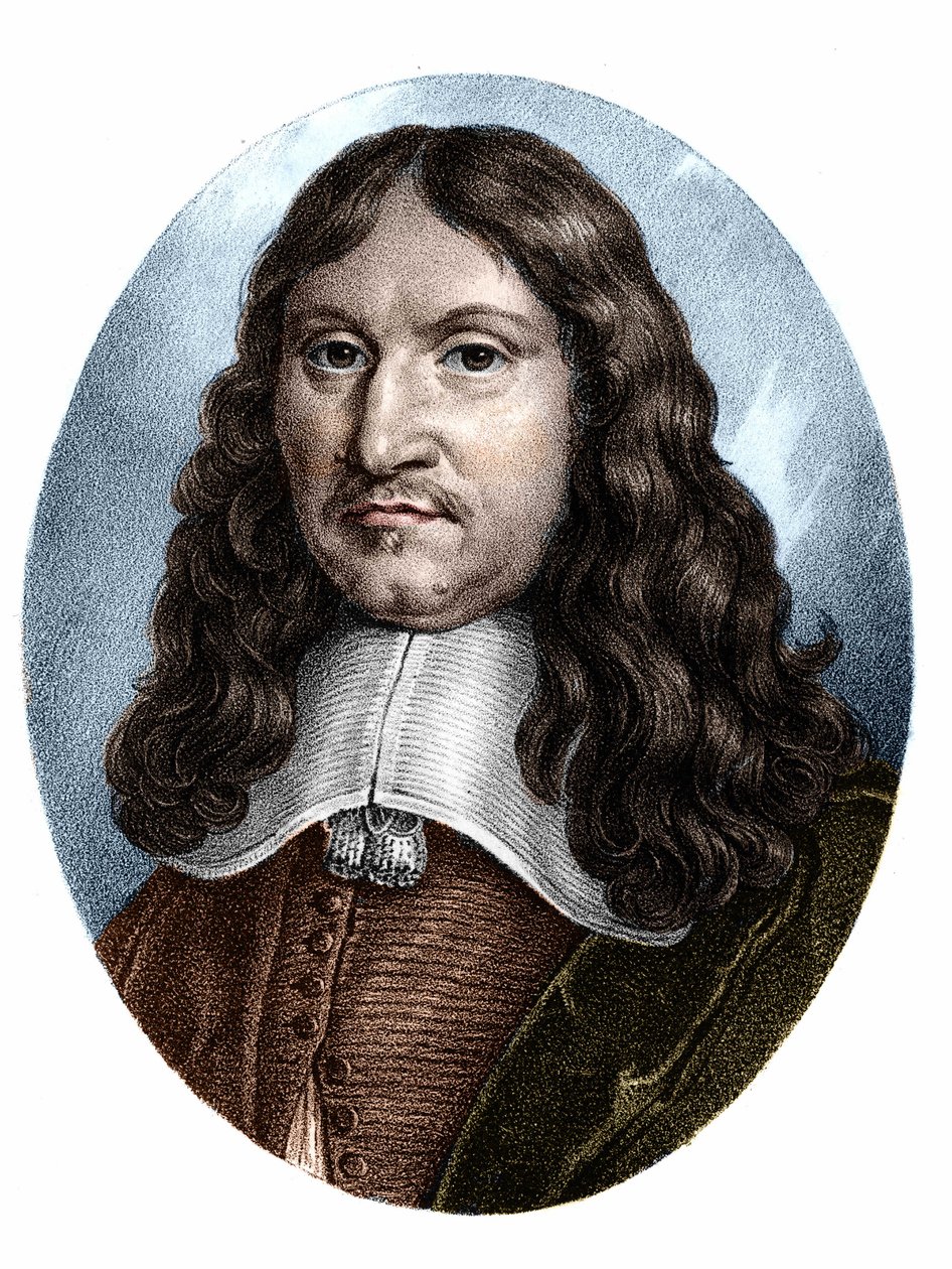 Francois Eudes de Mezeray (1610-1683) フランスの歴史家の肖像。 作： 無名の画家