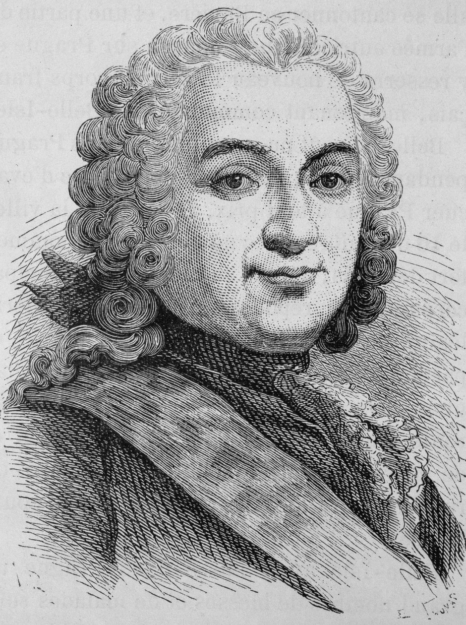 フランソワ・ド・シュヴェール（1695 - 1769）の肖像。19世紀末、H.Martinの「Histoire de France」に掲載された版画。 作： 無名の画家
