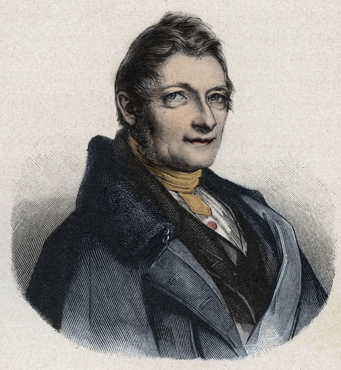 フランツ・クサバー・ガベルスベルガー（1789-1849）の肖像 イギリスの発明家 作： 無名の画家