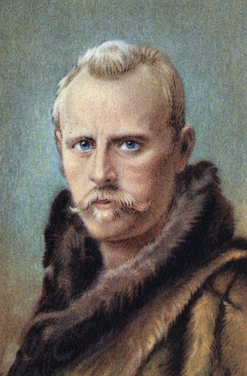 ノルウェーの探検家、フリットヨフ・ナンセンの肖像 作： 無名の画家