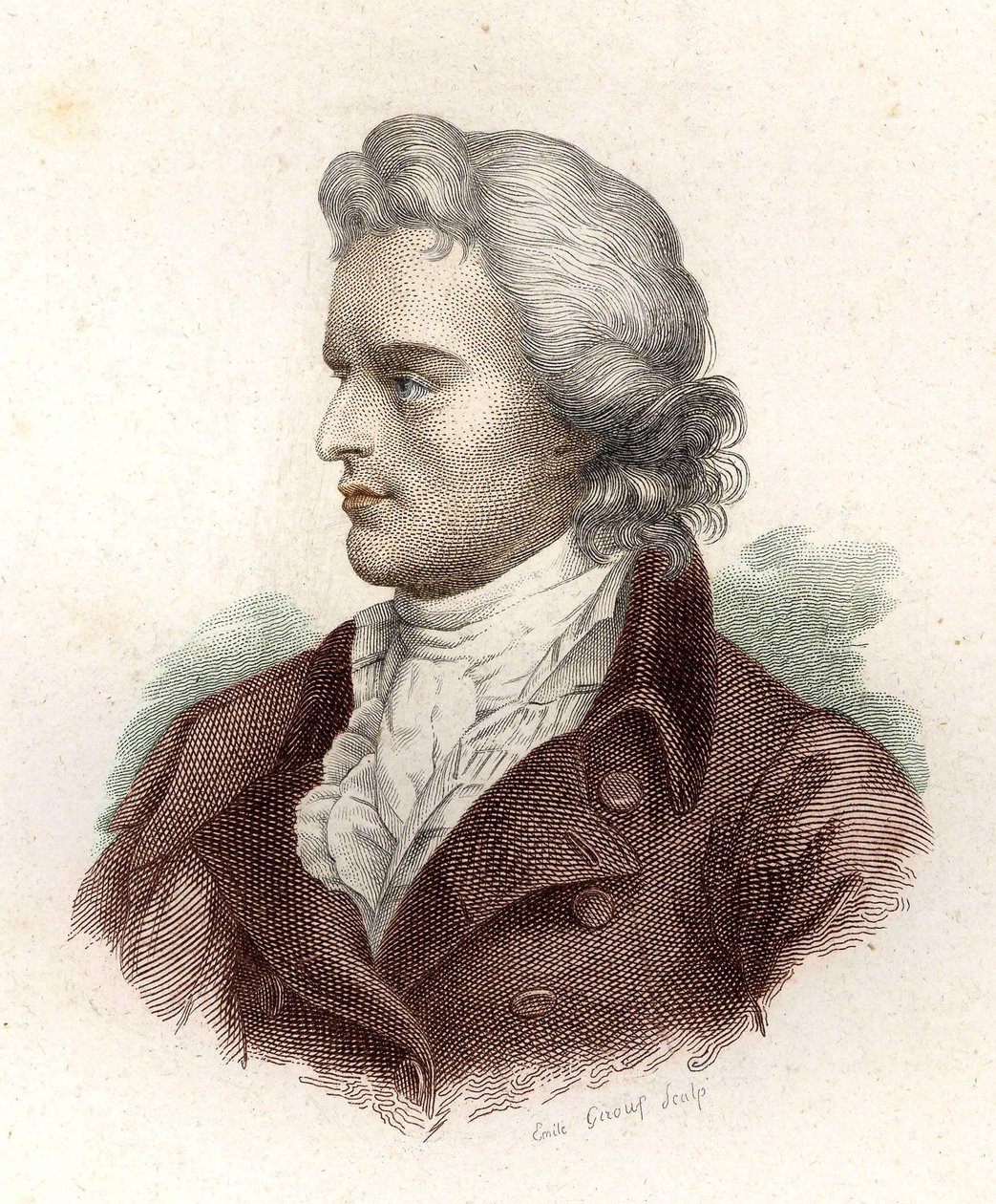 フリードリッヒ・フォン・シラー（1759〜1805）の肖像 作： 無名の画家