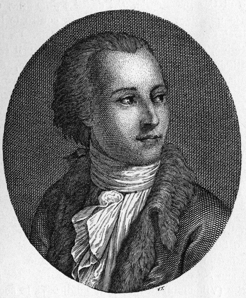 ガエターノ・フィランジェリ（1752-1788）の肖像。イタリアの法学者・教育者 作： 無名の画家
