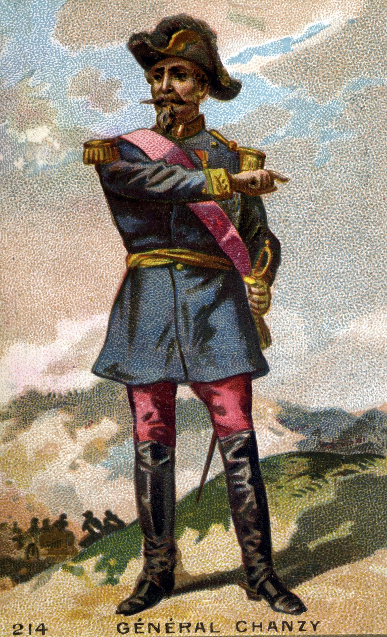 チャンジー将軍（1823～1883）の肖像 19世紀末のクロモリトグラフ。 作： 無名の画家