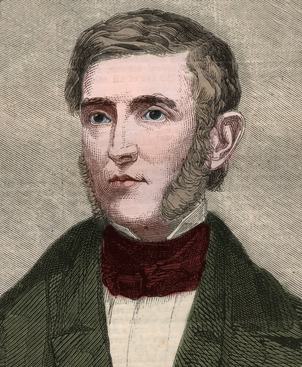 アメリカの歴史家・政治家であるジョージ・バンクロフト（1800-1891）の肖像。1858年1月23日の「The illustrated London News」に掲載された版画。 作： 無名の画家