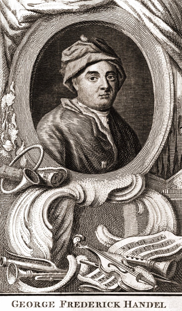 ジョージ・フリードリッヒ・ヘンデル（Georg Friedrich Handel）の肖像 作： 無名の画家