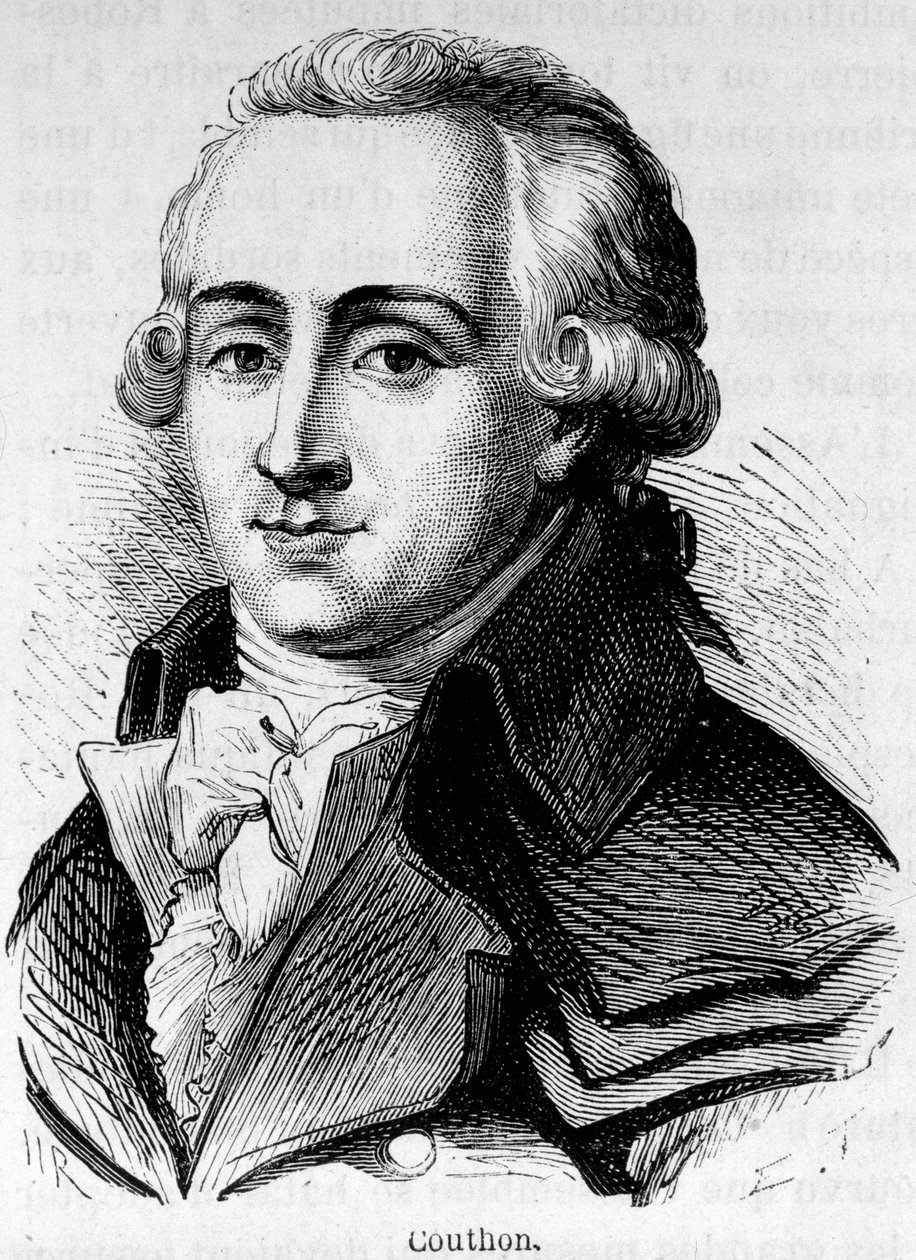 フランスの政治家、ジョルジュ・クーソン（1755～1794）の肖像。 作： 無名の画家