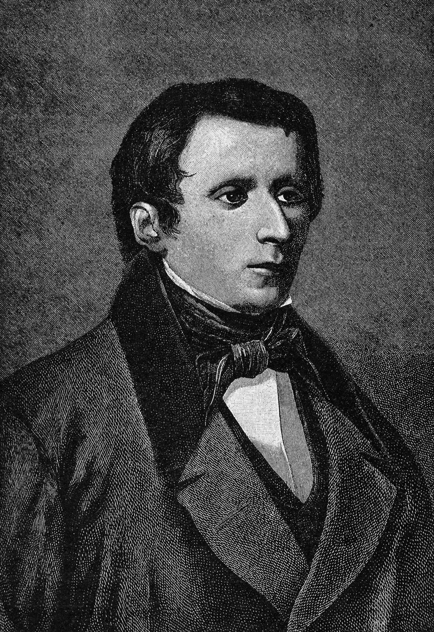 イタリアの作家、ジャコモ・レオパルディ（1798-1837）の肖像。 作： 無名の画家