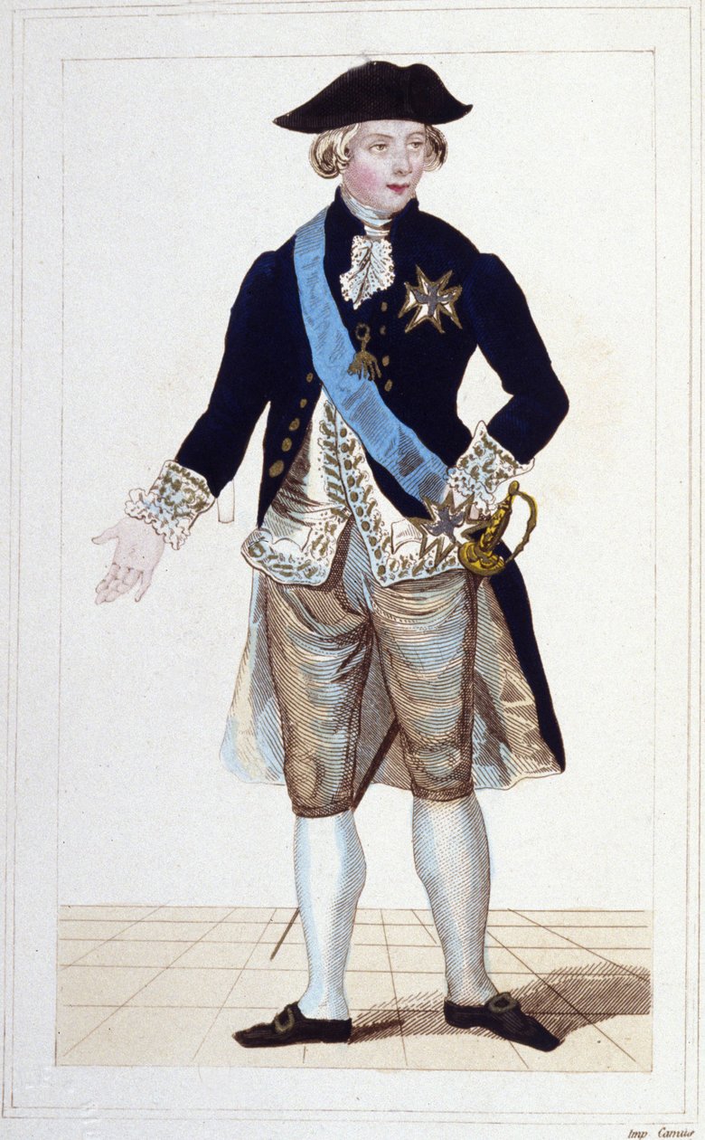 ラ・ファイエット侯爵ジルベール・モティエ（1757-1834）の肖像。 作： 無名の画家