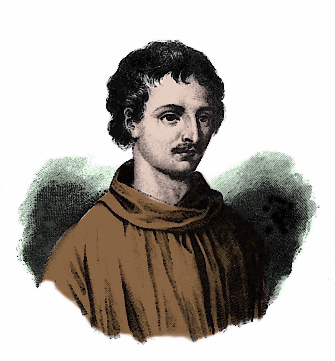 ジョルダーノ・ブルーノ（1548-1600）の肖像 作： 無名の画家