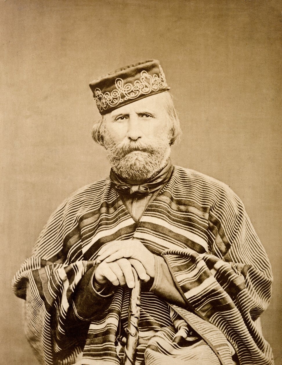 ジュゼッペ・ガリバルディ（1807-1882）の肖像 1865年 作： 無名の画家
