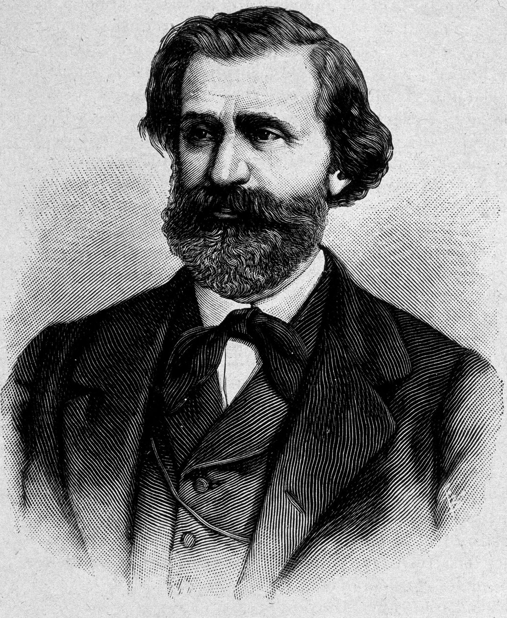 イタリアの作曲家、ジュゼッペ・ヴェルディの肖像（1813～1901年 作： 無名の画家