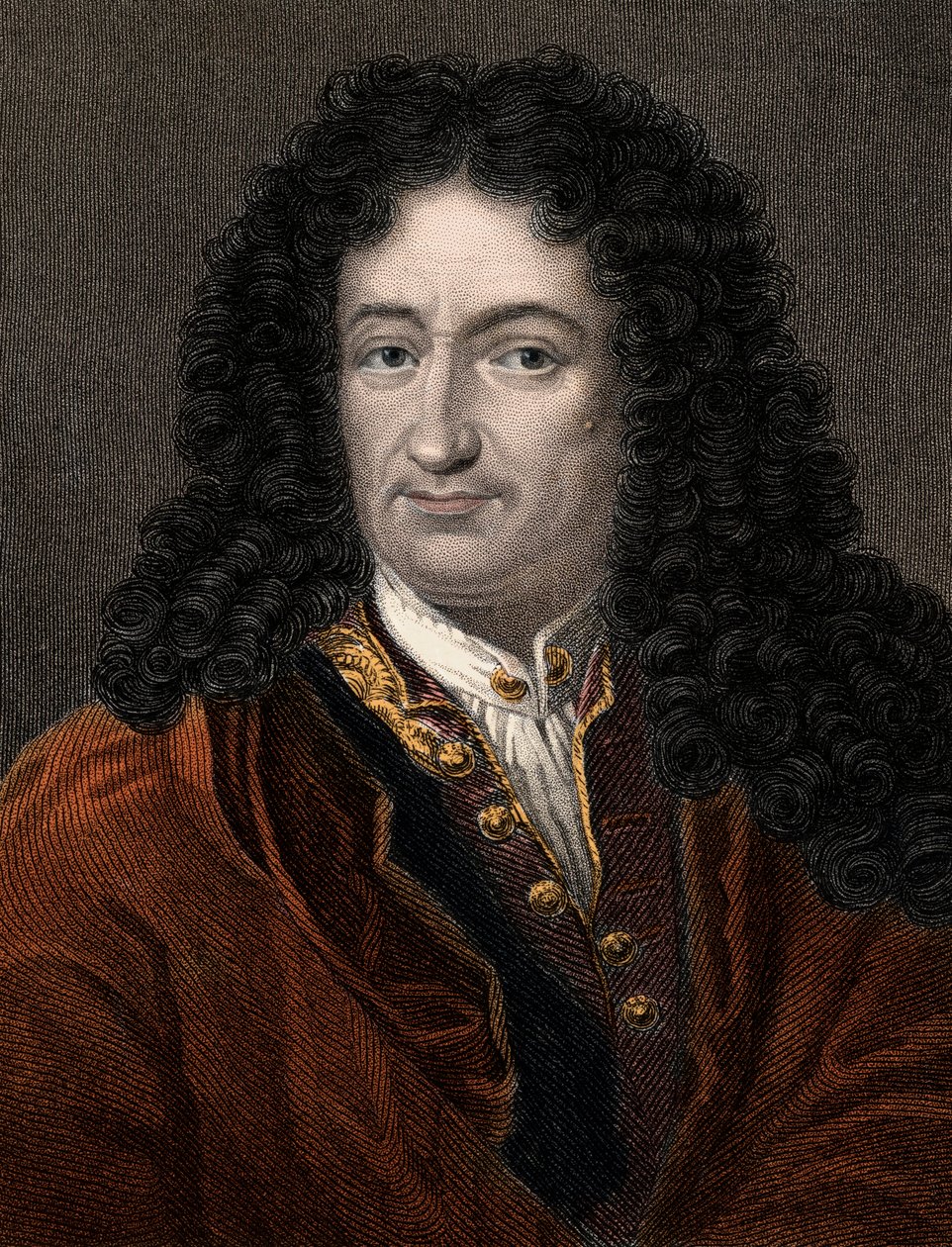 Gottfried Wilhelm Leibniz (1646-1716) ドイツの哲学者・数学者の肖像 - William Leibnitz (1646-1716) ドイツの哲学者・数学者の肖像 作： 無名の画家