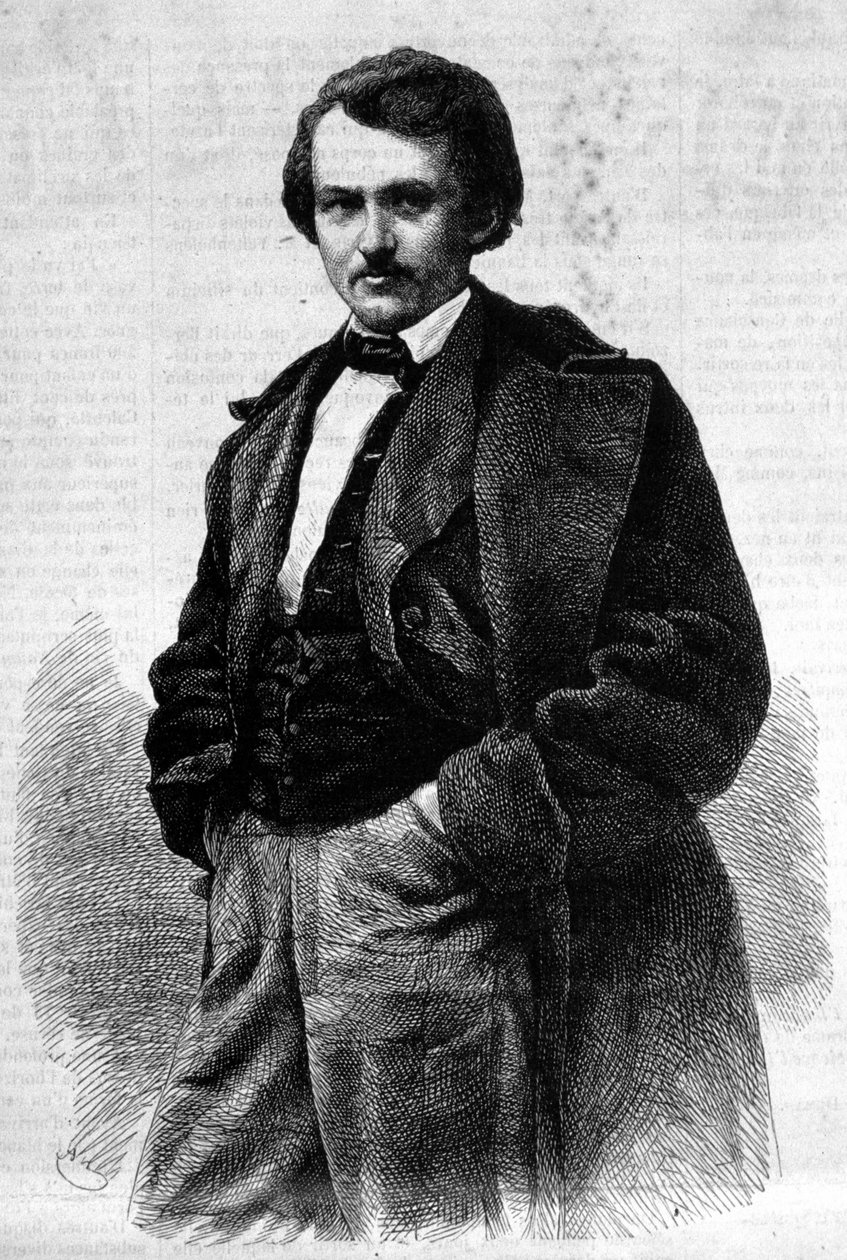 ギュスターヴ・ドレ（1832〜1883）の肖像。 作： 無名の画家