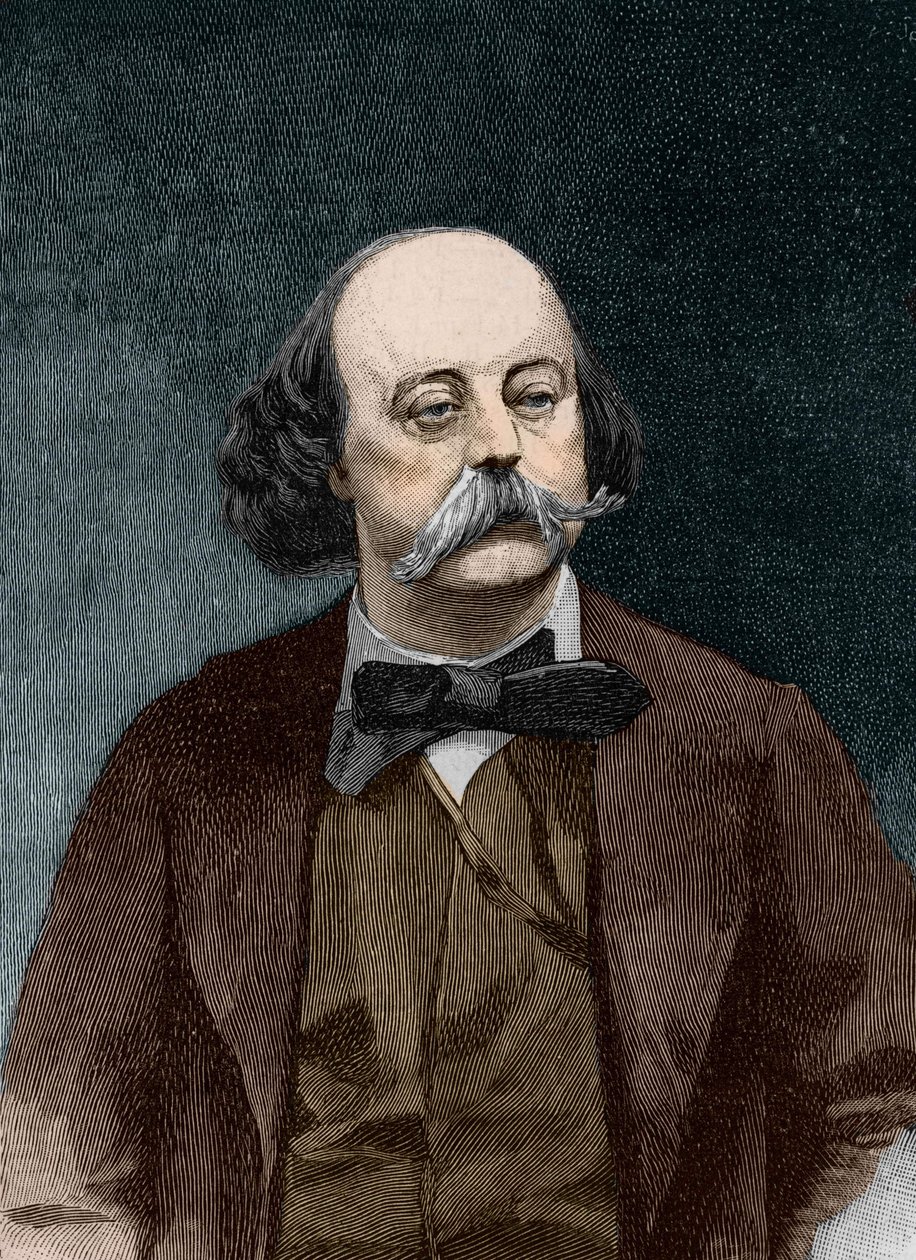 Gustave Flaubert (1821 - 1880) の肖像 作： 無名の画家