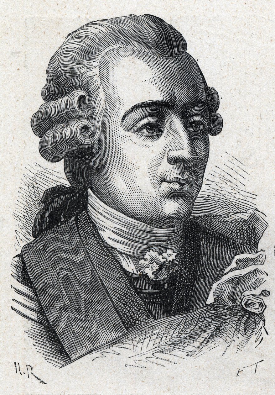 スエードのグスタフ3世の肖像（Gustav III 作： 無名の画家