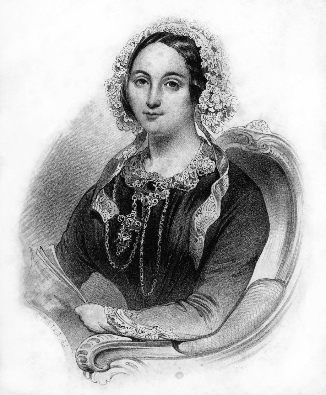 ドイツの歌手、ヘンリエッテ・ソンタグ（1806-1854）の肖像。 作： 無名の画家
