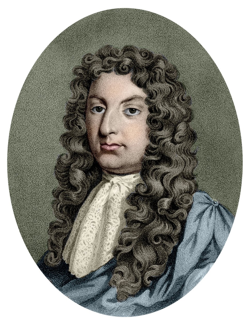 イギリスの作曲家、ヘンリー・パーセル（1659-1695）の肖像。 作： 無名の画家