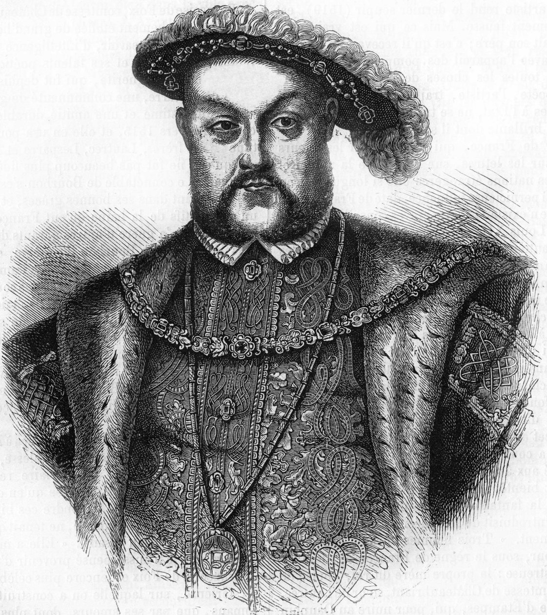 イングランドとアイルランドの王、ヘンリー8世（1491-1547）の肖像。 作： 無名の画家