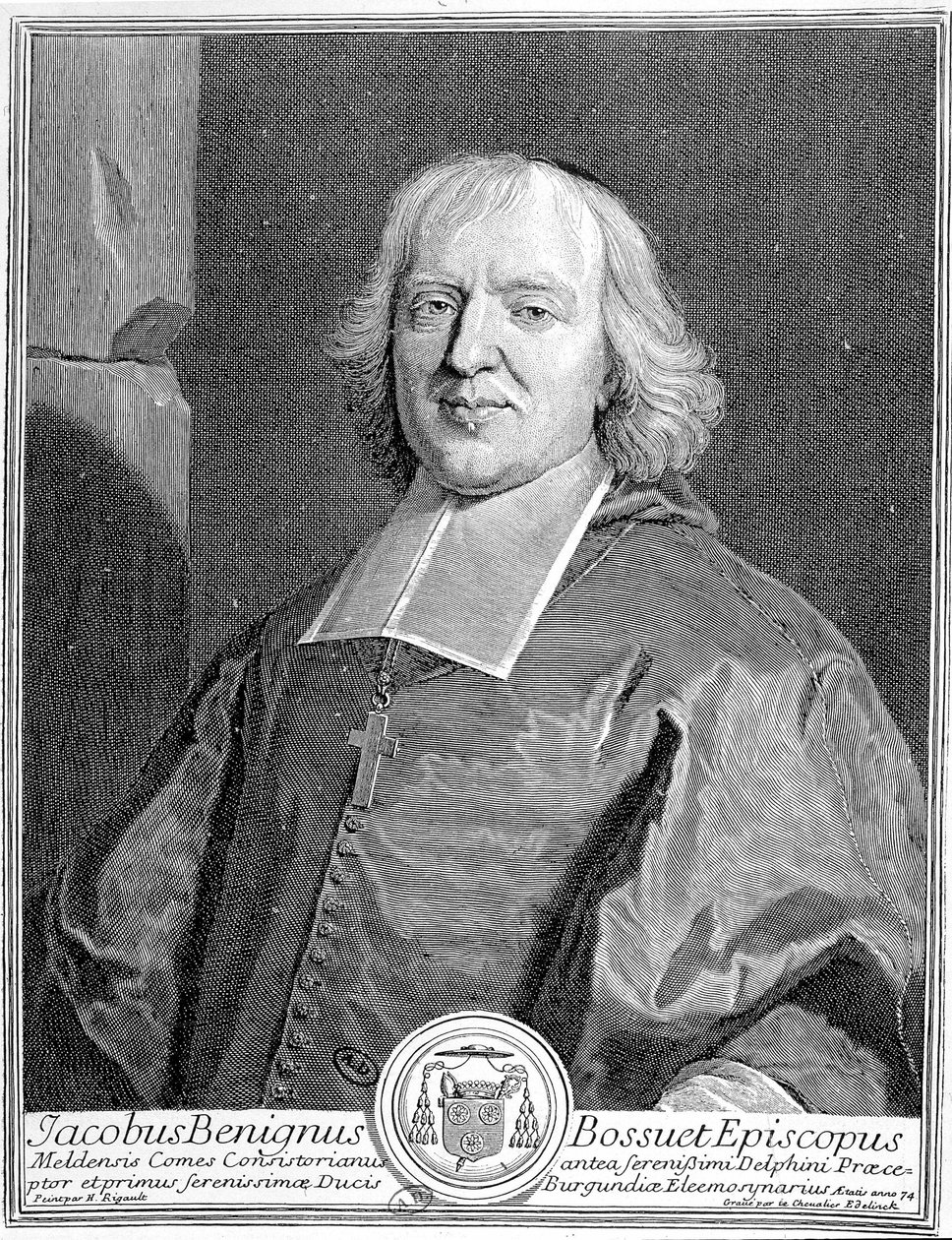 ジャック＝ベニーニュ（Jacques Benigne）ボシュエ（1627 - 1704）の肖像。 作： 無名の画家