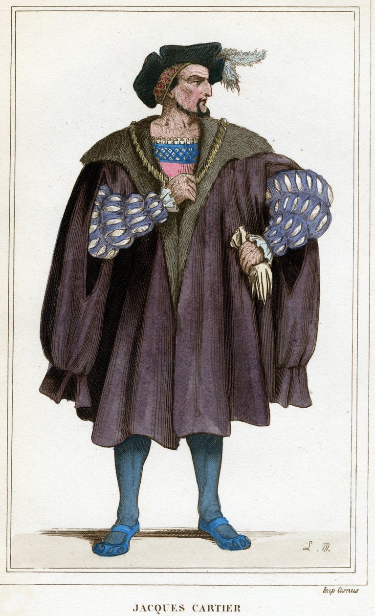 ジャック・カルティエ（1491 - 1557）の肖像。 作： 無名の画家