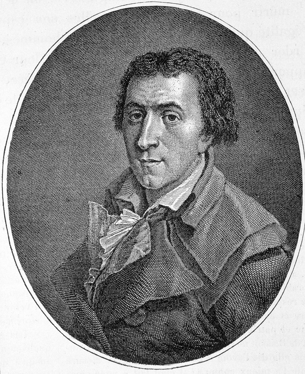 ジャック・ピエール・ブリソ（Jacques Pierre Brissot dit Brissot de Warville）（1754-1793）は、フランスのジャーナリスト、政治家。奴隷制度の廃止を支持する「黒子の友の会」を設立。19世紀のエングレーヴィング。 作： 無名の画家