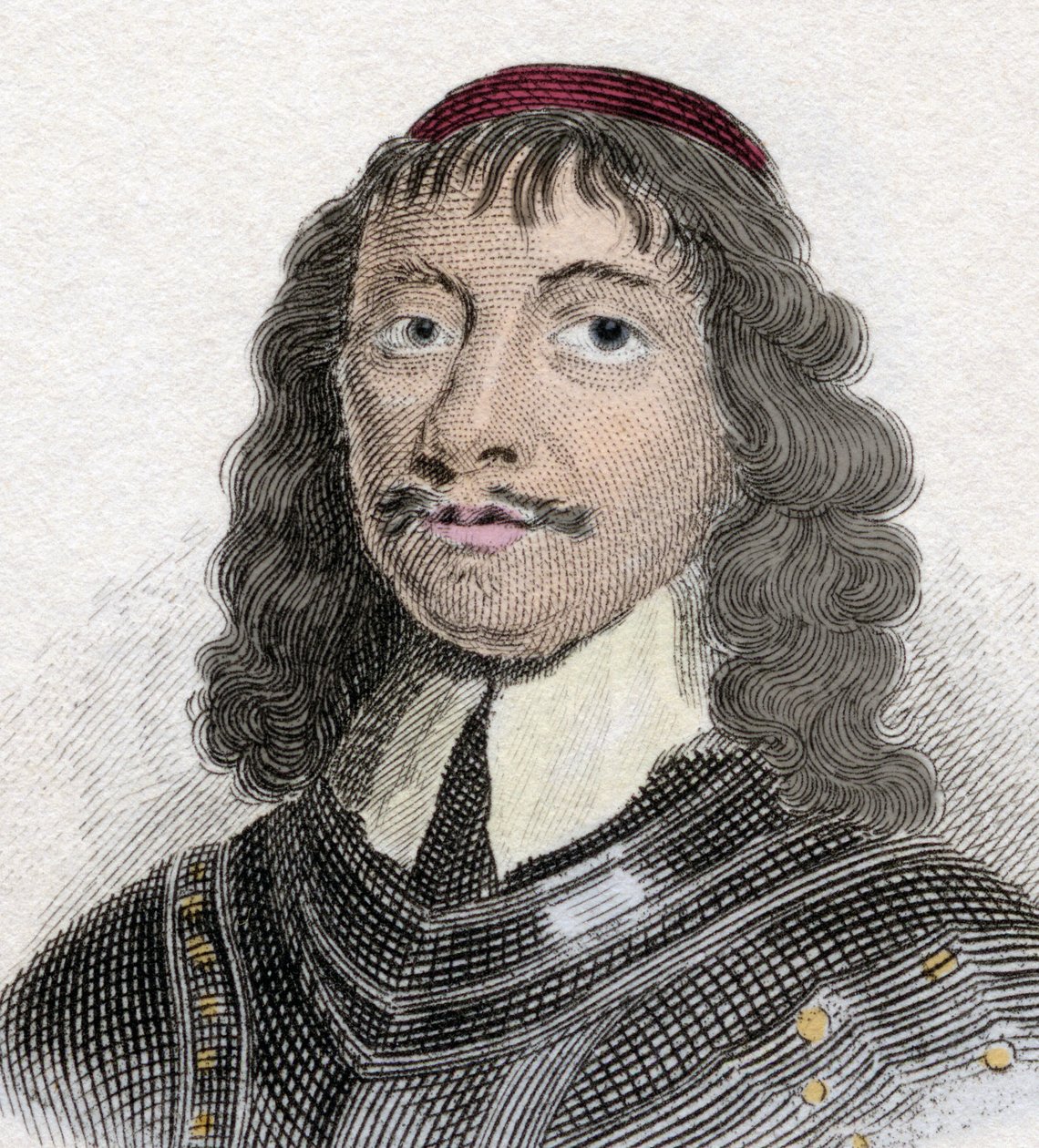 ジェームズ・グラハム（1612-1650）第5代モントローズ伯爵・第1侯爵、スコットランドの貴族・軍人の肖像。 作： 無名の画家