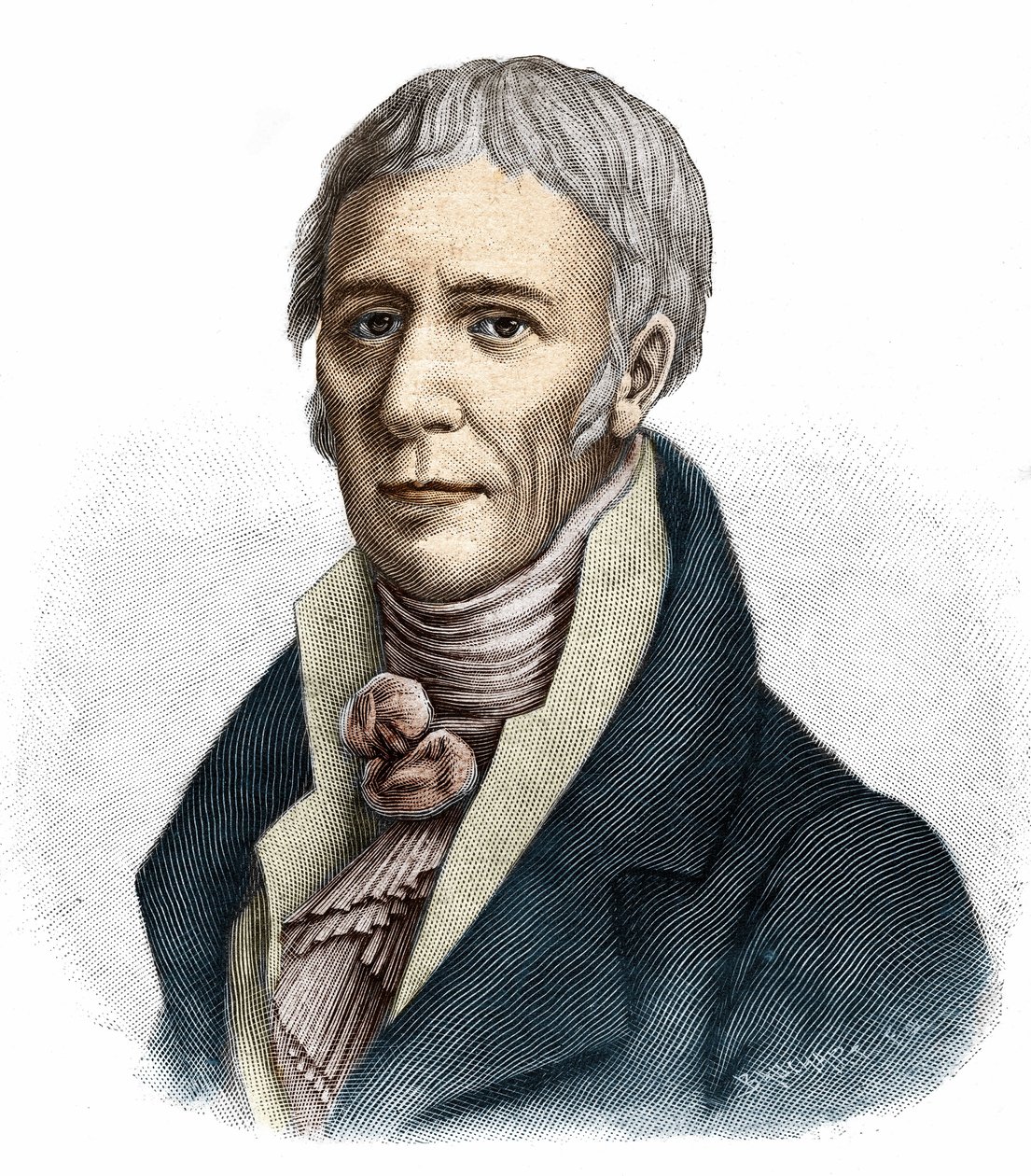 ジャン＝バティスト・クロケ フランス連邦ビュー ジャン・バティスト（Jean Baptiste）・ラマルク（1744-1829）の肖像。