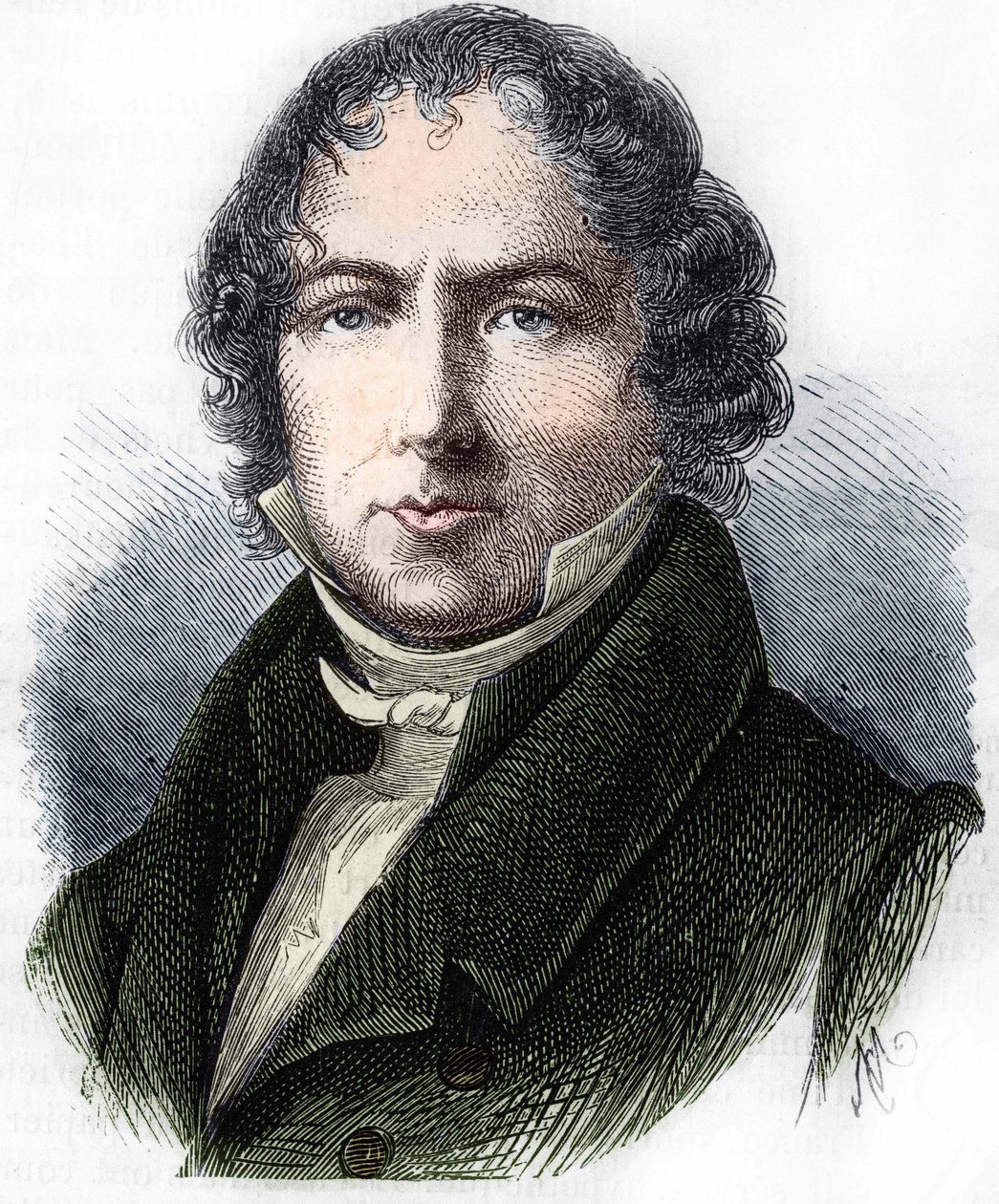 フランスの化学者、ジャン＝バティスト・ビオ（1744～1862）の肖像。 作： 無名の画家