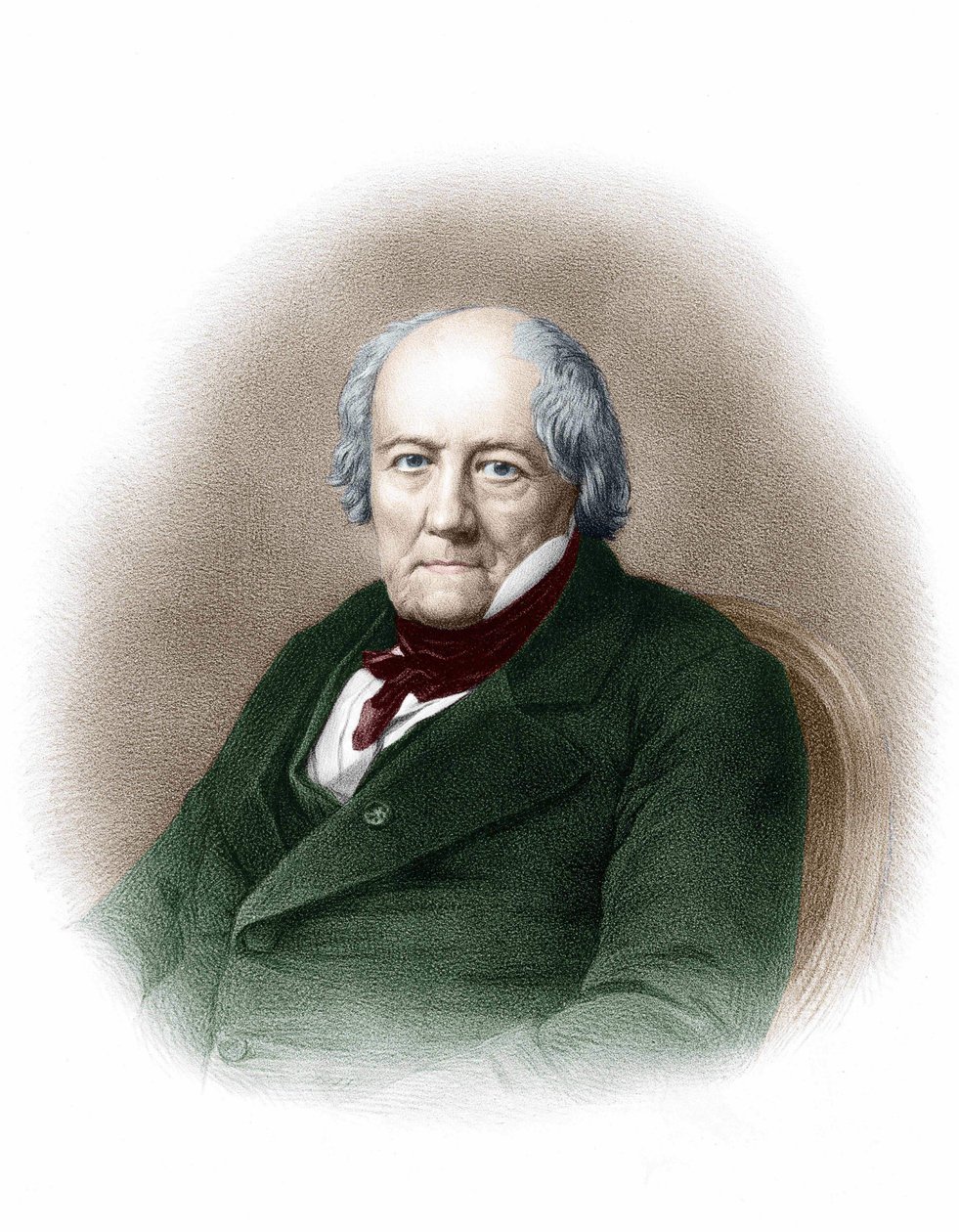 フランスの化学者、ジャン・バティスト・ビオ（1744～1862）の肖像。 作： 無名の画家