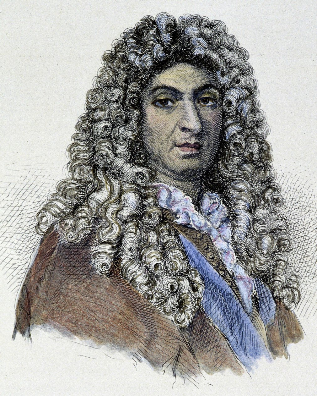 ジャン・バティスト・リュリ（ジョヴァンニ・バッティスタ・リュリ）の肖像（1632-1687年） - エングレーヴィング 作： 無名の画家