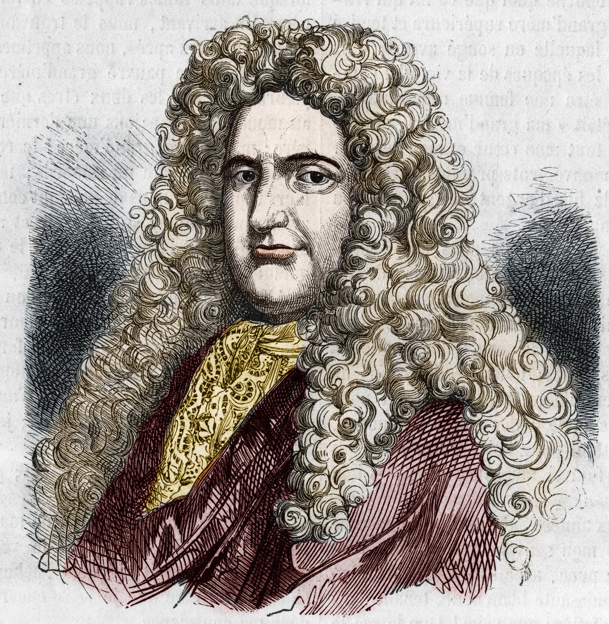 フランスの旅行家ジャン・シャルダン（1643-1713）の肖像。 作： 無名の画家