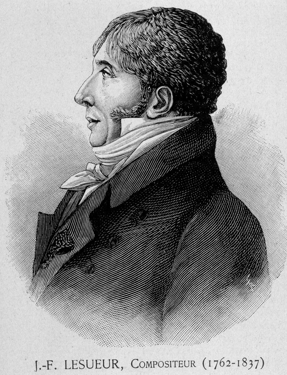 フランスの作曲家、ジャン・フランソワ・レスール（1762～1837）の肖像 作： 無名の画家