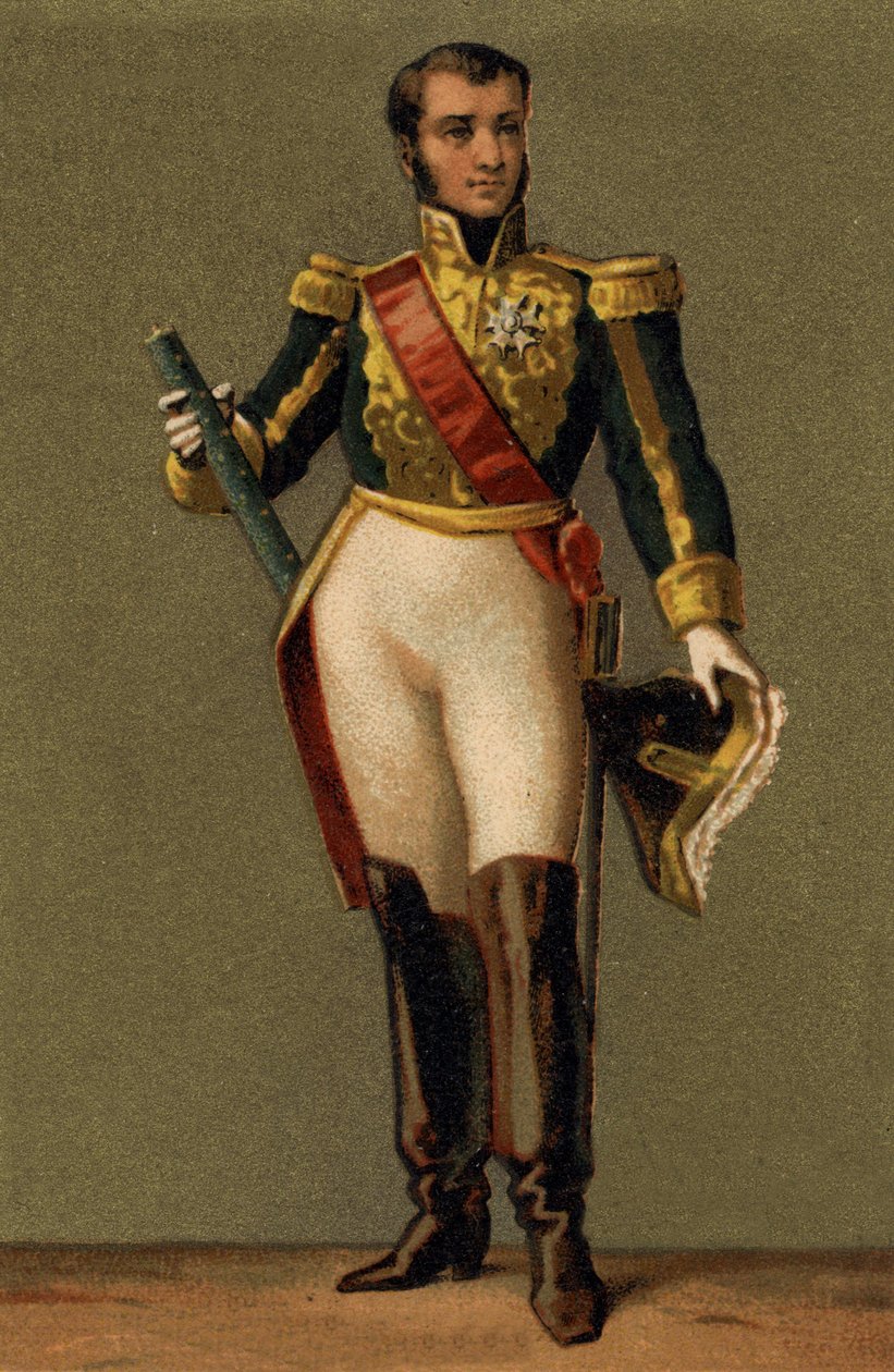 モンテベロ公爵ジャン・ランヌ（1769 - 1809）の肖像。19世紀のクロモリトグラフ。 作： 無名の画家
