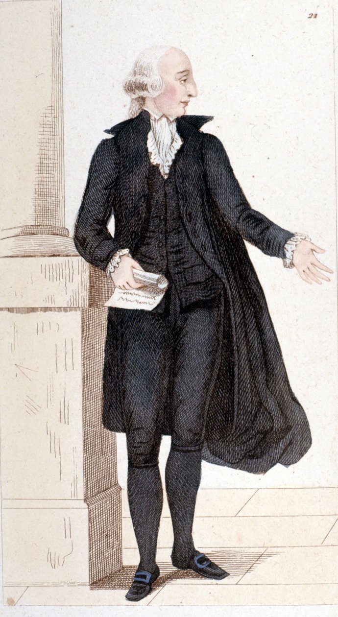 Jean Sylvain BAILLY (1736-1793) の肖像。作家、天文学者、政治家であり、アカデミーフランセーズに選出されている。特に天文学の歴史を著した。ルイ16世の逃亡を助けたため、ギロチンにかけられた。1830年のエングレーヴィング。 作： 無名の画家