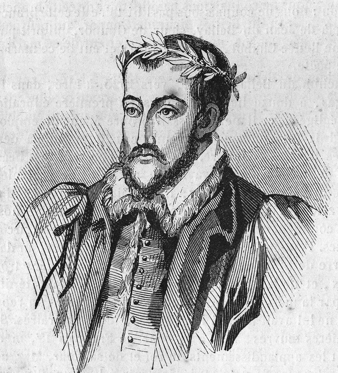 ヨアヒム・デュ・ベレーの肖像：フランスの詩人（メイン＝エ＝ロワール地方、リレ城 作： 無名の画家