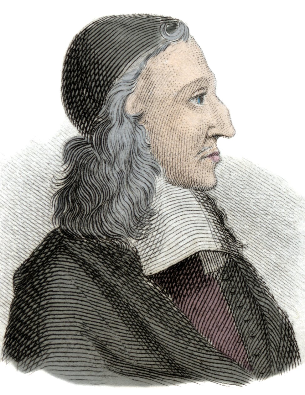 Johan de Witt (Jean de Witt) (1625-1672) オランダの政治家、経済学者、数学者の肖像 19世紀のエングレーヴィング。 作： 無名の画家