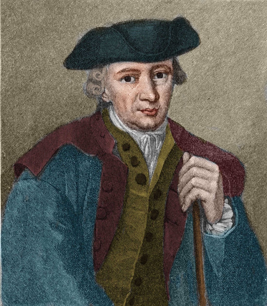 ドイツの哲学者・作家であるJohann Georg Hamann (1730-1788)の肖像。 作： 無名の画家