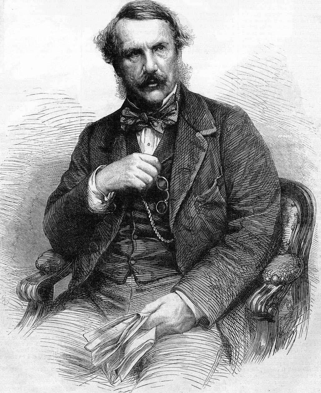 ジョン・レアード・メア・ローレンスの肖像。イギリスの行政官（1811年～1879年）。イギリス領インドの総督；1864年のエングレーヴィング。 作： 無名の画家