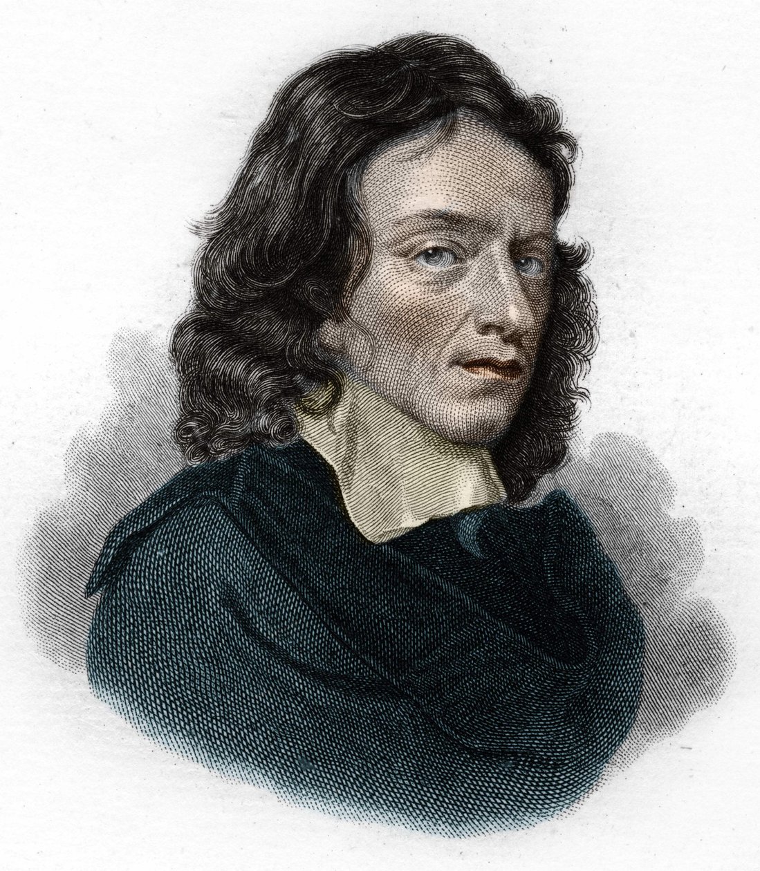 ジョン・ミルトンの肖像（イギリスの詩人・エッセイスト、1608年～1674年 作： 無名の画家