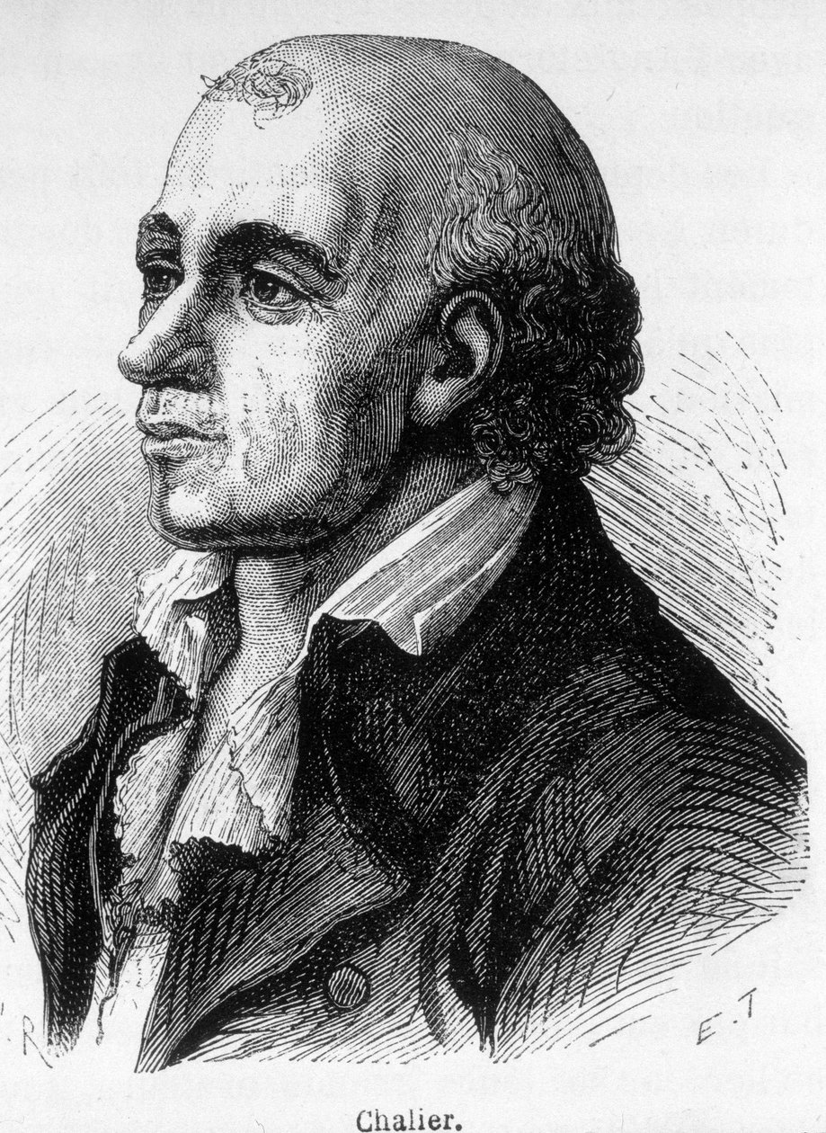 フランスの政治家、ジョセフ・シャリエ（1747-1793）の肖像。 作： 無名の画家