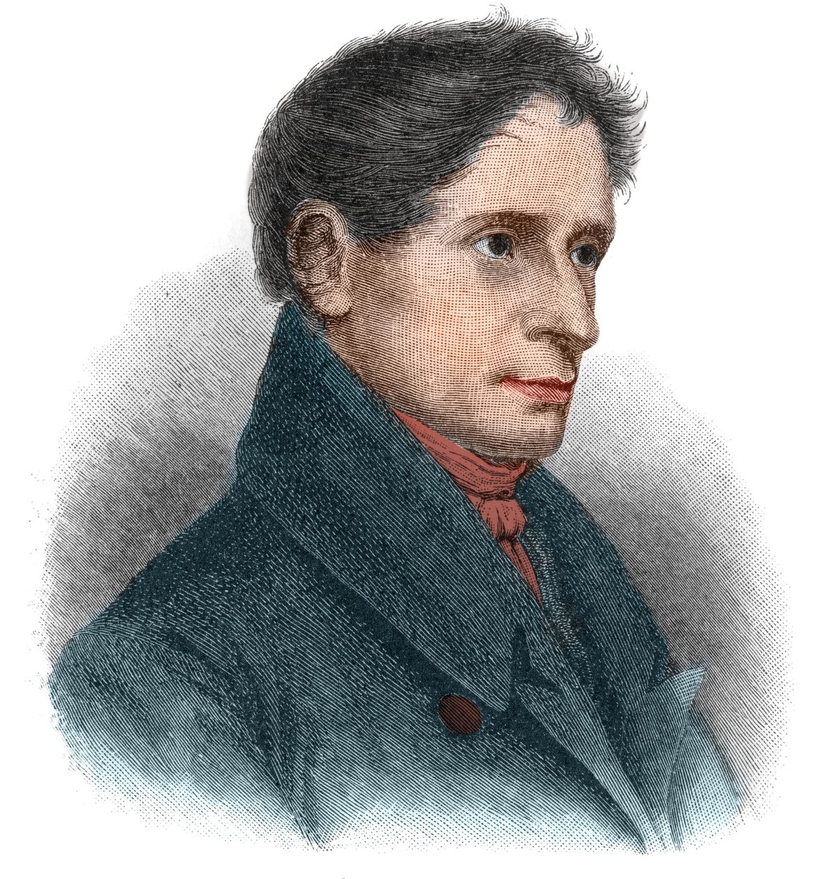 ヨーゼフ・カール・ベネディクト・フォン・アイヒェンドルフ（1788-1857）ドイツの詩人・小説家の肖像。 作： 無名の画家