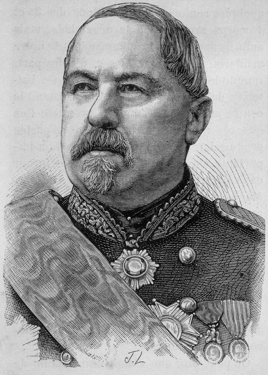 フランスの将軍、ジョセフ・ヴィノワ（1800-1880）の肖像。 作： 無名の画家