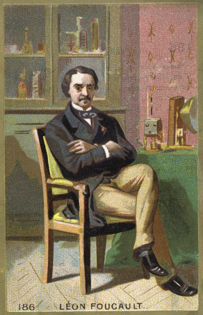 フランスの物理学者、レオン・フーコー（1819-1868）の肖像。 作： 無名の画家