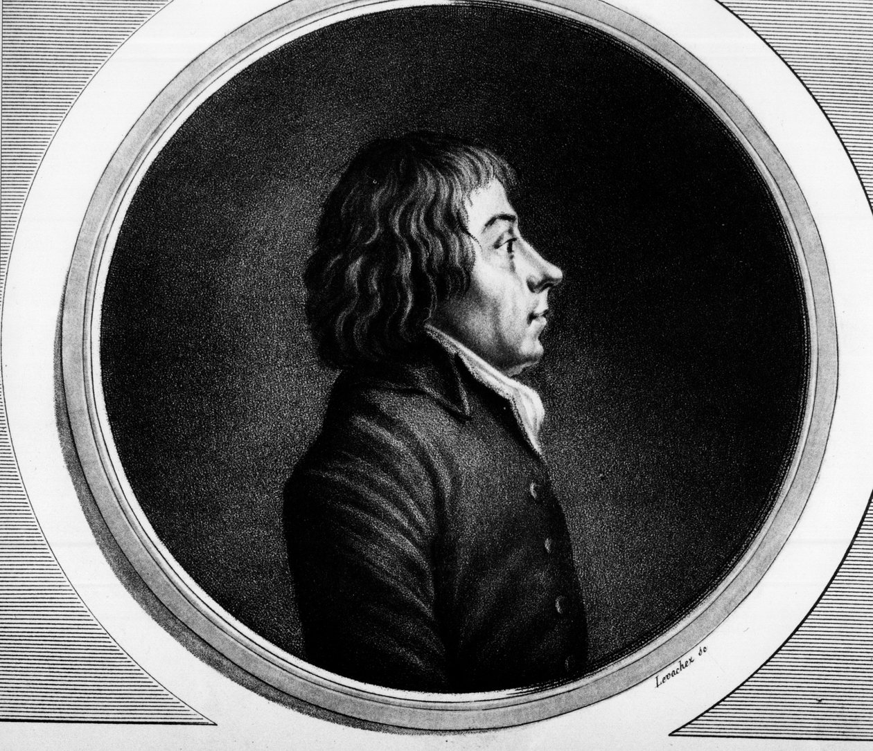 フランスの政治家、ルイ・アントワーヌ・ボニエ・ダルコ（1750-1799）の肖像。フランス革命の歴史的絵画全集（全3巻）」に掲載されたエングレーヴィング。1804. 作： 無名の画家