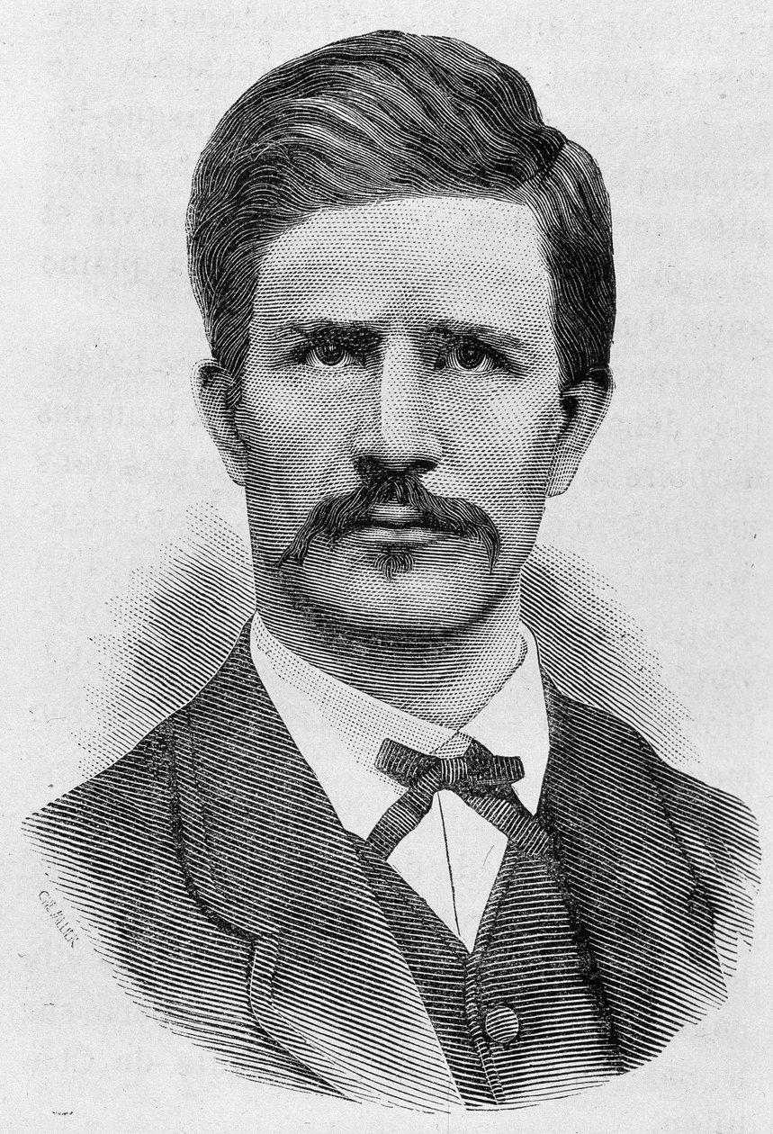 ルイ・ロッセル（1844-1871）の肖像。19世紀末、H.Martinの「Histoire de France」に掲載されたエングレーヴィング。 作： 無名の画家