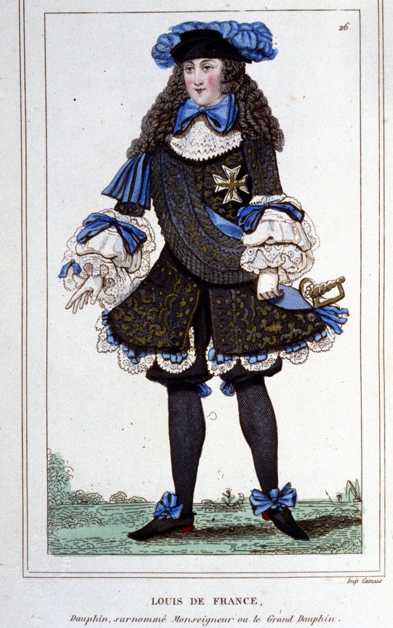 大王太子」と呼ばれたブルゴーニュ公ルイ・ド・フランス（1682-1712）の肖像。1830年に描かれたもの。 作： 無名の画家