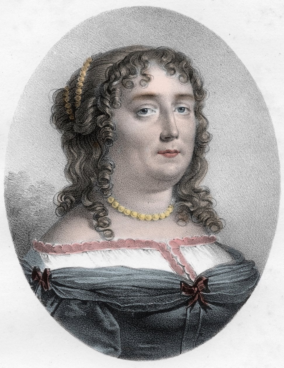 Portrait of Madame de Scudery (1607 - 1701) - スクデリ夫人（またはマドレーヌ・ド・スクデリ（1607 - 1701）、フランスの文学者）の肖像 作： 無名の画家